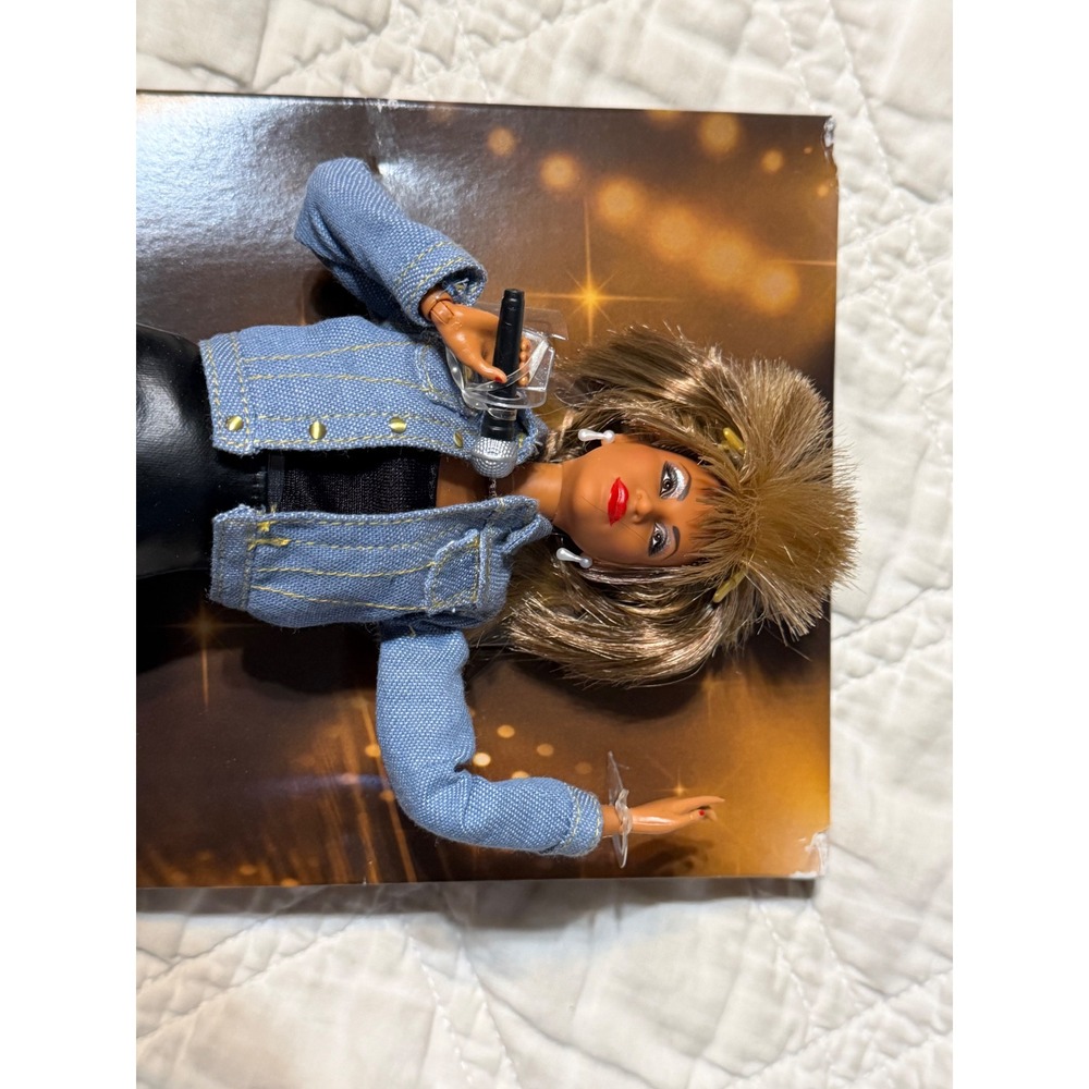 Barbie Signature Tina Turner Doll Adult OS Blue Black Rock Star Rare - Picture 16 of 16